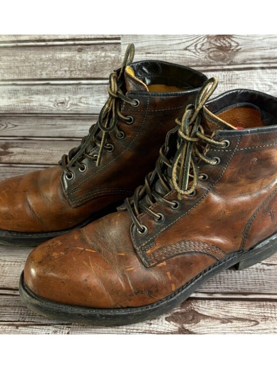 Frye Other - Frye Prison leather Boot Size 9 M color brandy Made In USA